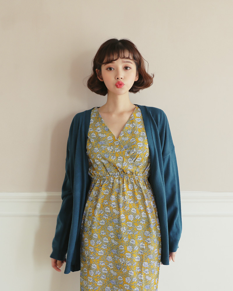 <font color=red><b>○雑誌掲載商品○</b></font>ラッフルヘム花柄ロングワンピース・全3色 | DHOLIC | 詳細画像21