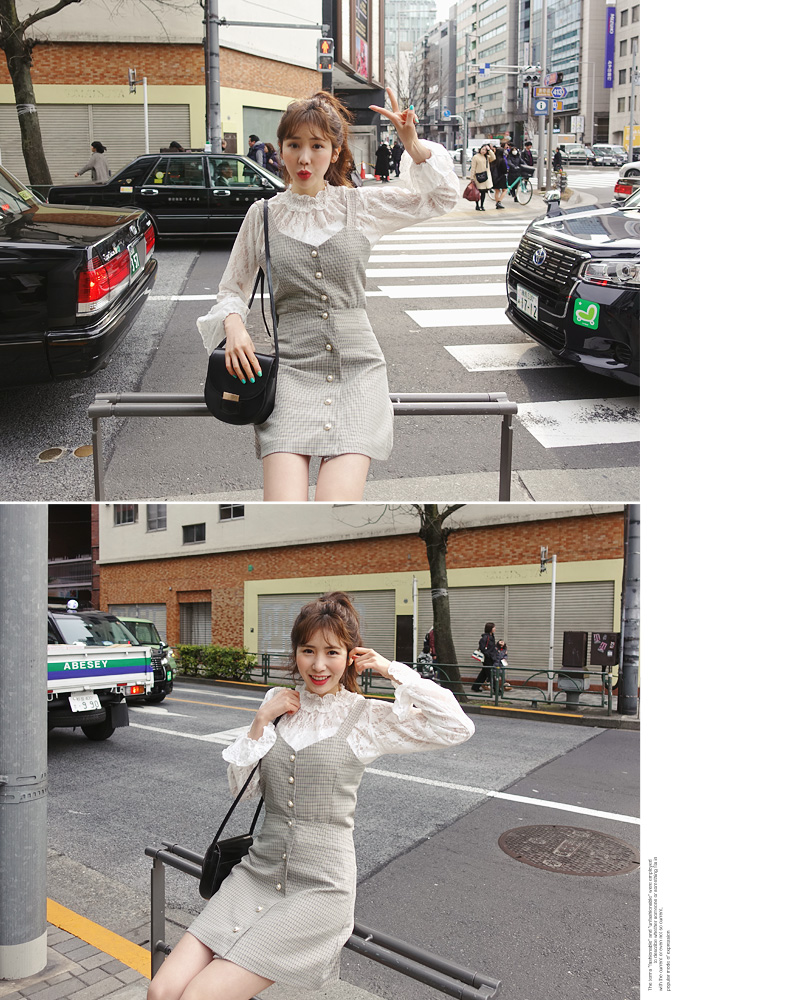 ♥Love in TOKYO♥チェックビスチェ&ミニスカートSET・全2色 | DHOLIC | 詳細画像12