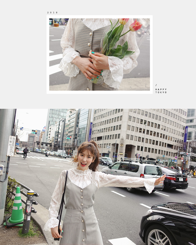 ♥Love in TOKYO♥チェックビスチェ&ミニスカートSET・全2色 | DHOLIC | 詳細画像21