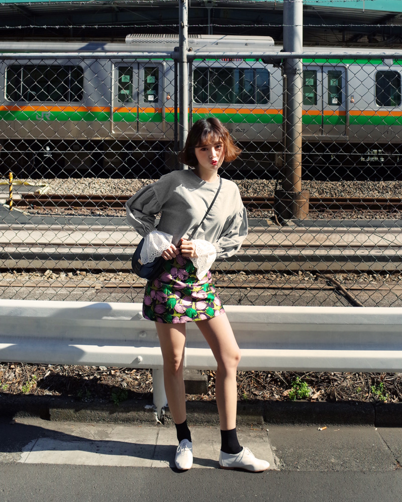 ♥Love in TOKYO♥パンチングカフススリットTシャツ・全2色 | DHOLIC | 詳細画像7