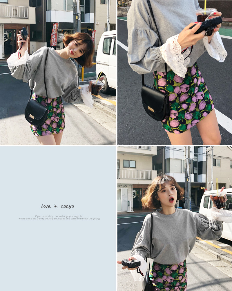 ♥Love in TOKYO♥パンチングカフススリットTシャツ・全2色 | DHOLIC | 詳細画像8