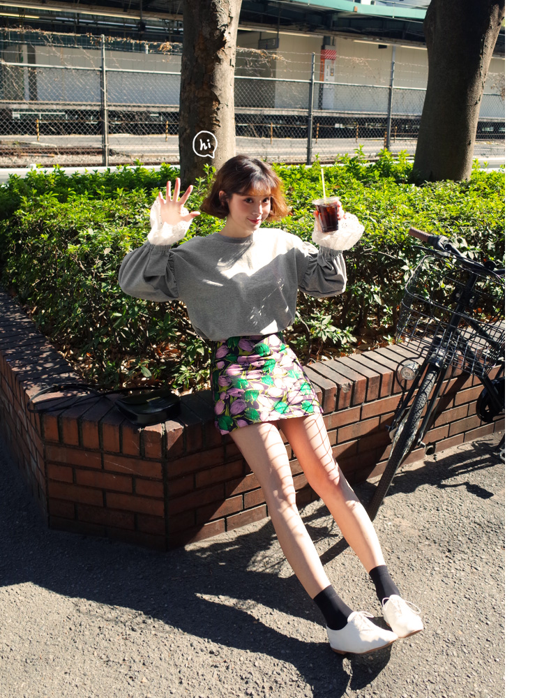 ♥Love in TOKYO♥パンチングカフススリットTシャツ・全2色 | DHOLIC | 詳細画像10