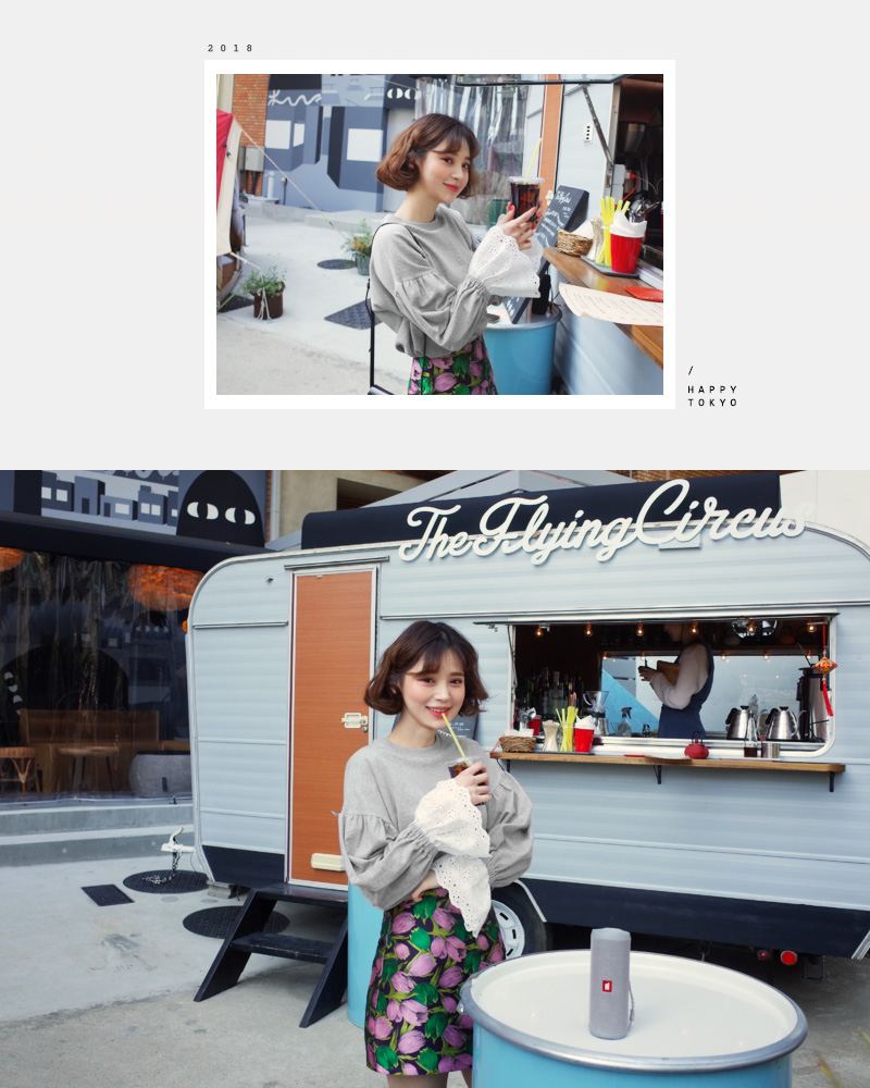 ♥Love in TOKYO♥パンチングカフススリットTシャツ・全2色 | DHOLIC | 詳細画像15