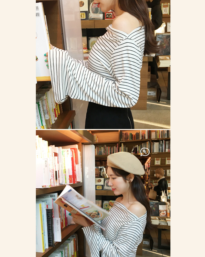 ♥Love in TOKYO♥2TYPEスリットスリーブボートネックTシャツ・全6色 | DHOLIC | 詳細画像4