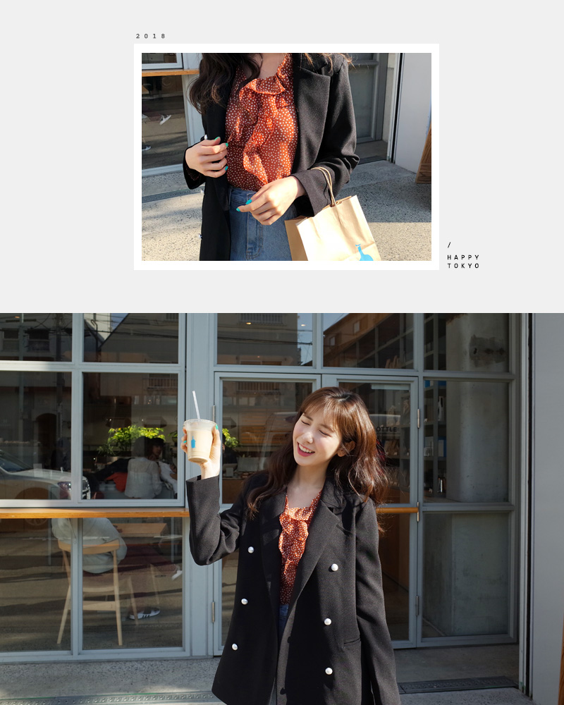 ♥Love in TOKYO♥パールダブルボタンジャケット・全3色 | DHOLIC | 詳細画像35