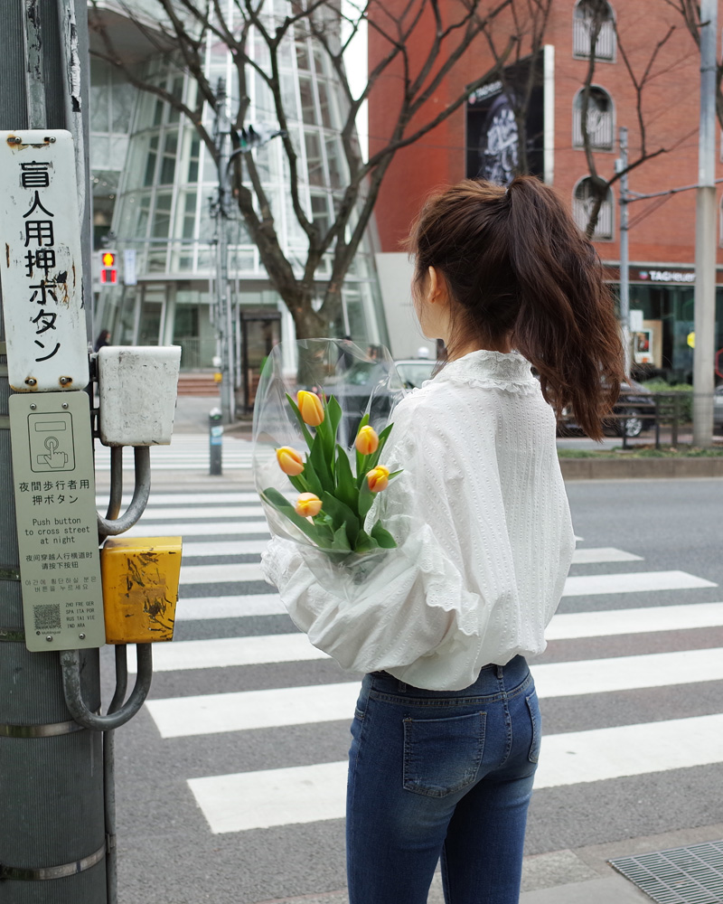 ♥Love in TOKYO♥フリルレースボタンブラウス・全2色 | DHOLIC | 詳細画像16