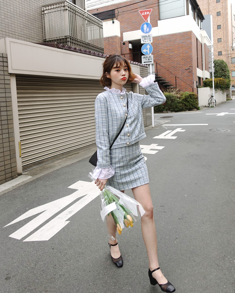 ♥Love in TOKYO♥ツイードミニ丈スカート・全2色 | DHOLIC | 詳細画像15