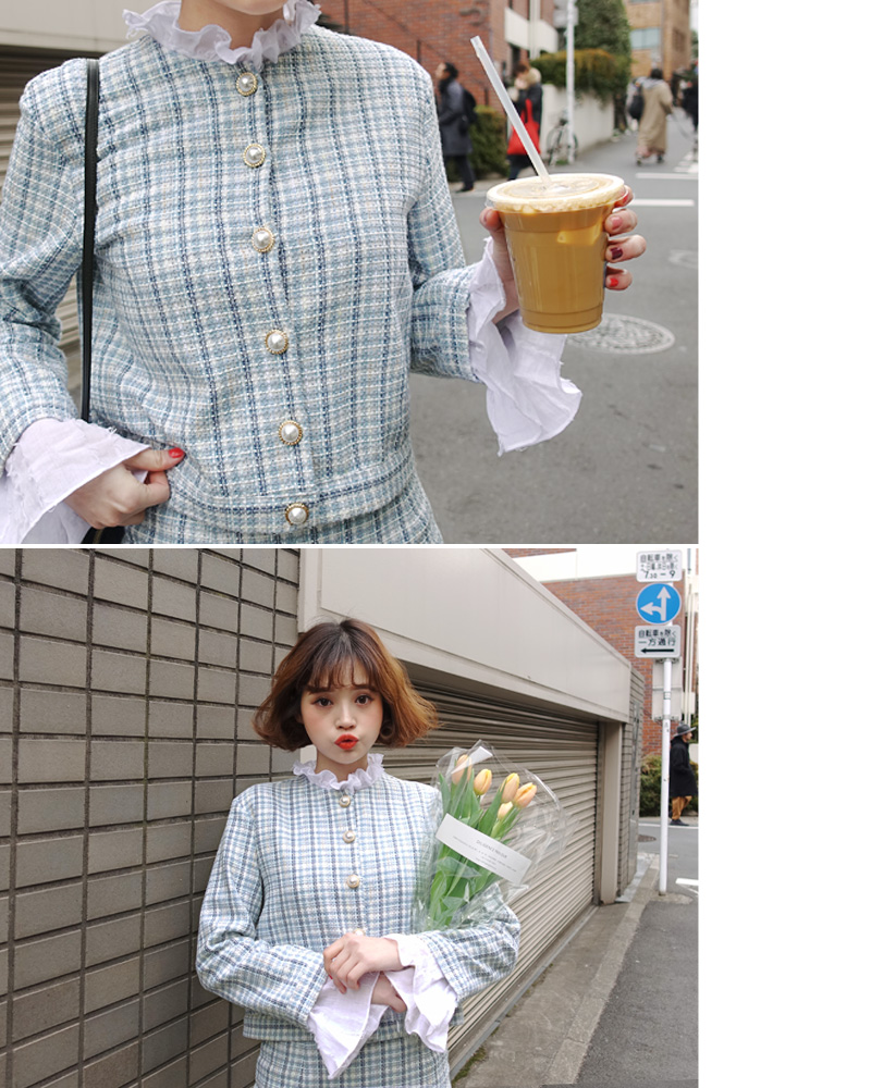 ♥Love in TOKYO♥ツイードクロップドジャケット&ミニ丈スカートSET・全2色 | DHOLIC | 詳細画像17