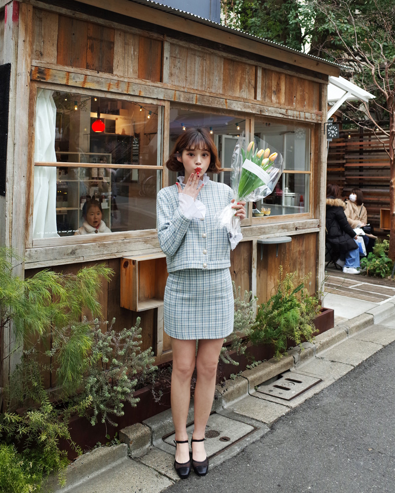 ♥Love in TOKYO♥ツイードクロップドジャケット&ミニ丈スカートSET・全2色 | DHOLIC | 詳細画像21