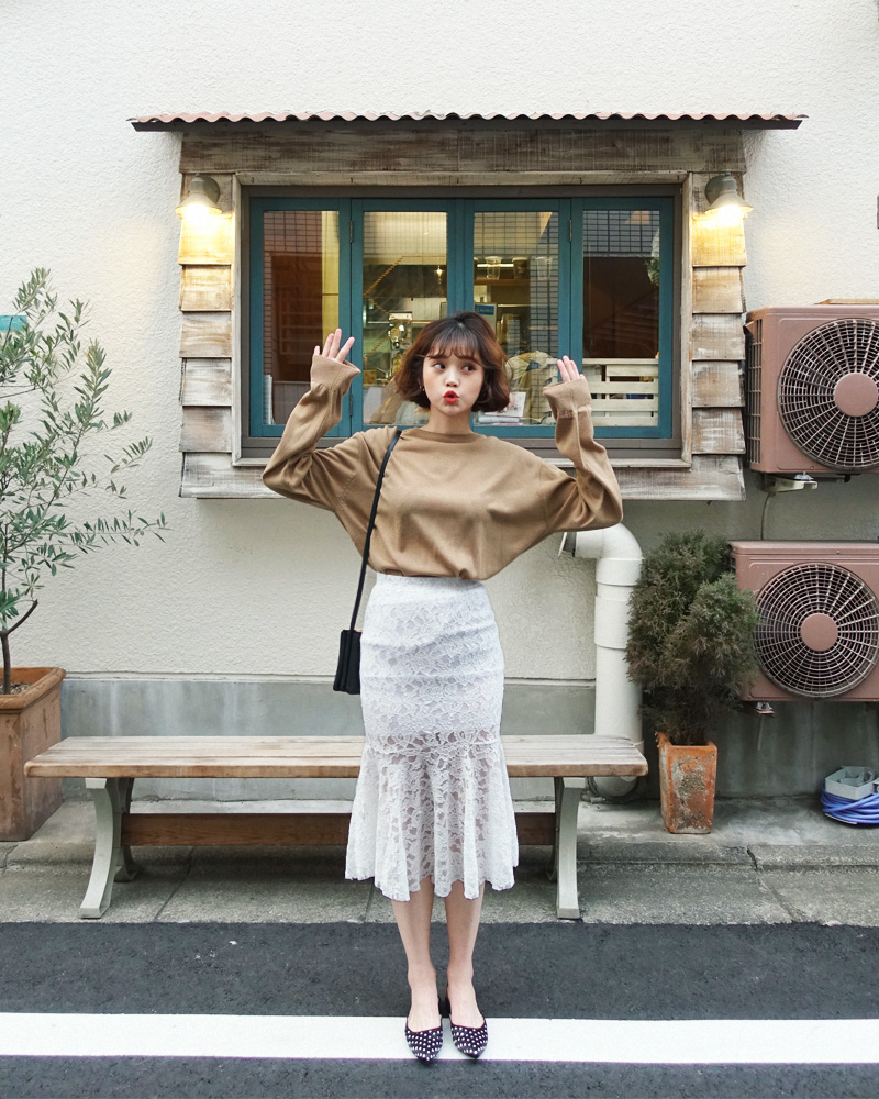 ♥Love in TOKYO♥マーメイドレーススカート・全4色 | DHOLIC | 詳細画像4