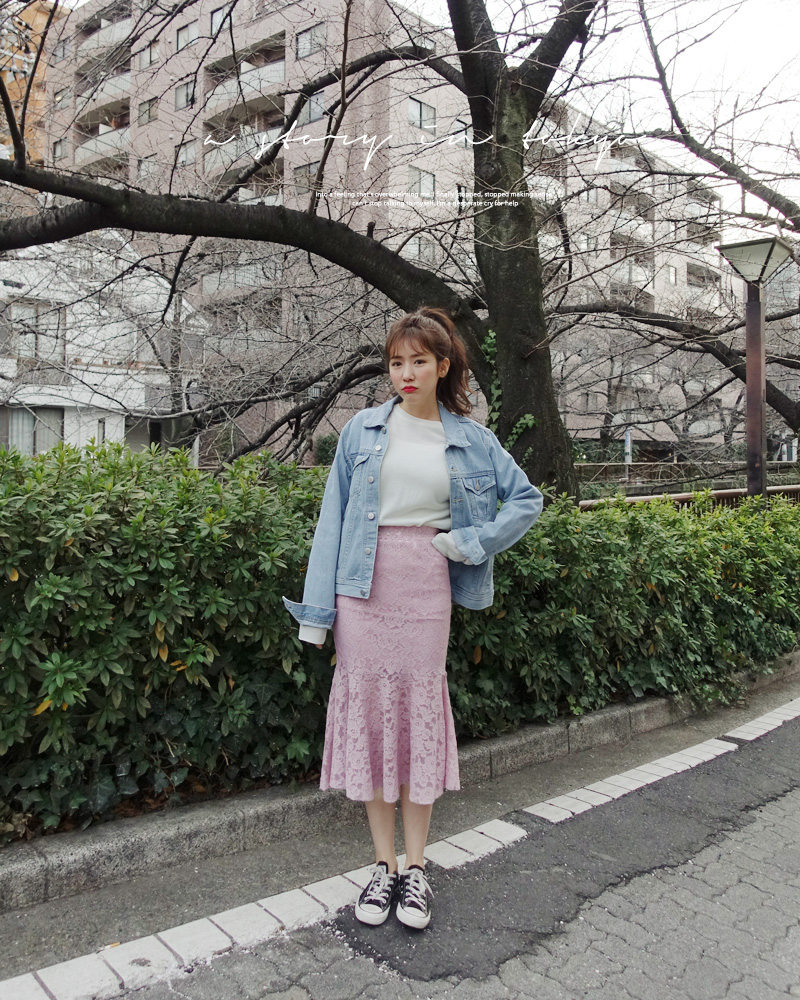 ♥Love in TOKYO♥マーメイドレーススカート・全4色 | DHOLIC | 詳細画像13