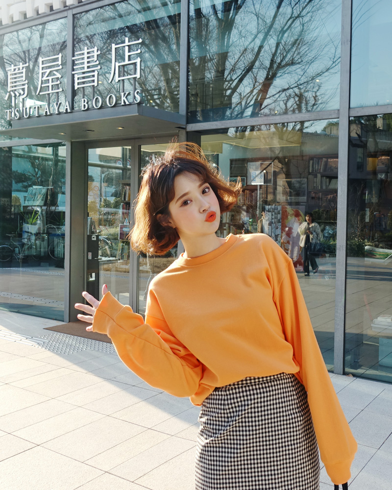 ♥Love in TOKYO♥チェックバックスリットミディスカート・全2色 | DHOLIC | 詳細画像3