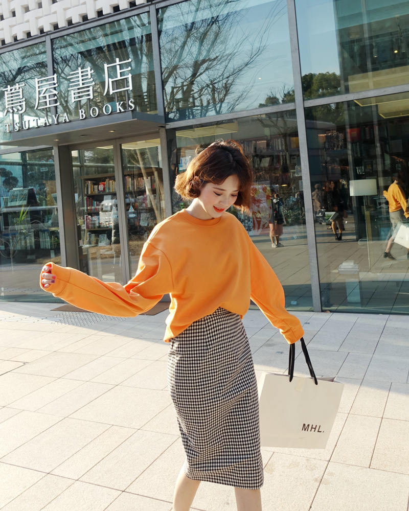 ♥Love in TOKYO♥チェックバックスリットミディスカート・全2色 | DHOLIC | 詳細画像13
