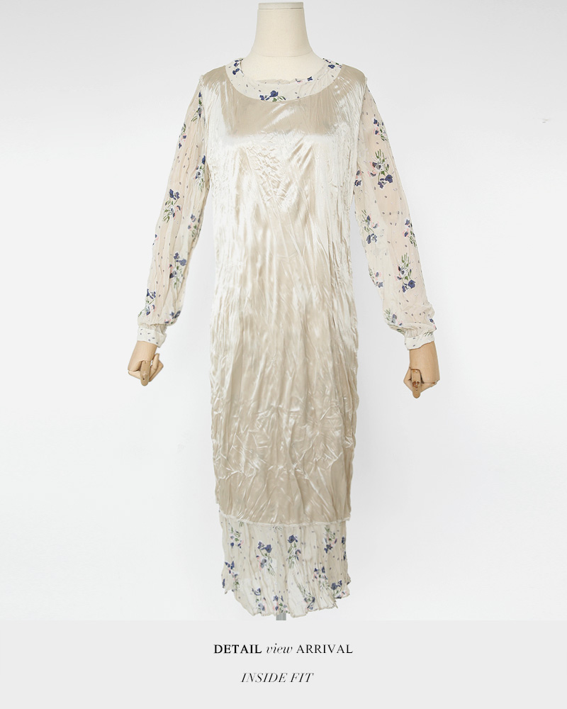 リンクルフローラルワンピース・全2色 | DHOLIC | 詳細画像54