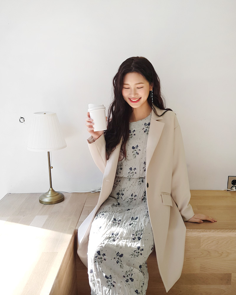 リンクルフローラルワンピース・全2色 | DHOLIC | 詳細画像38