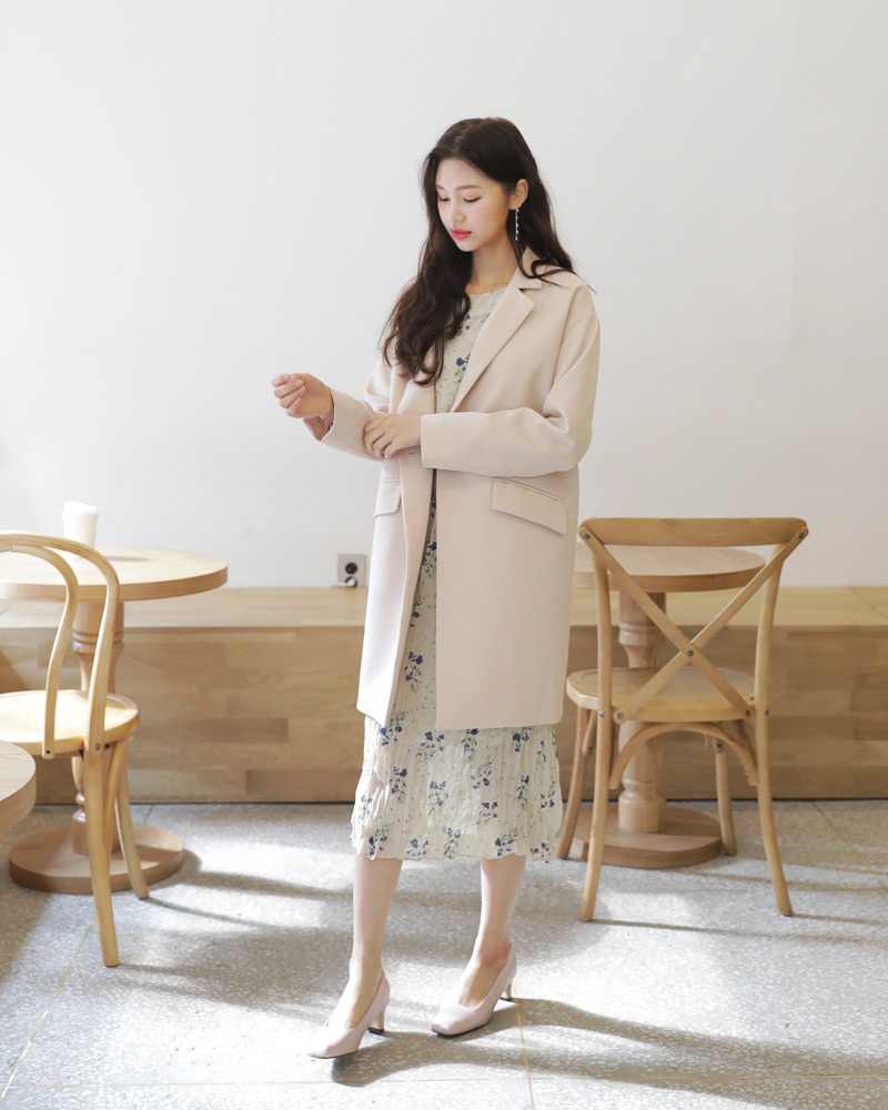 リンクルフローラルワンピース・全2色 | DHOLIC | 詳細画像46