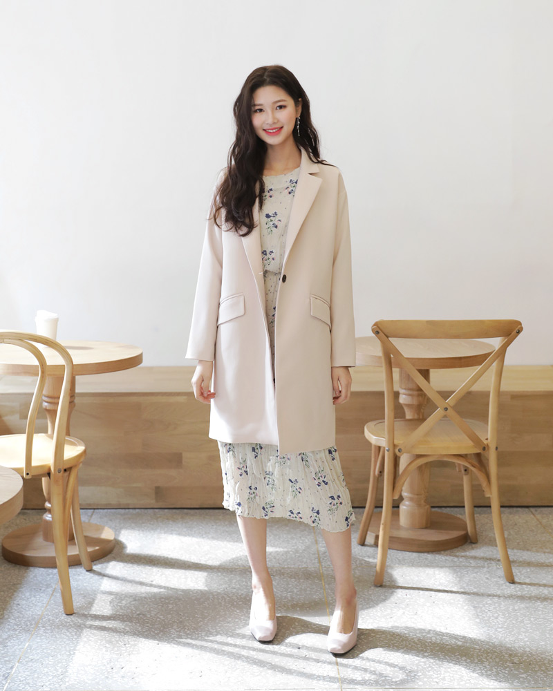 リンクルフローラルワンピース・全2色 | DHOLIC | 詳細画像49