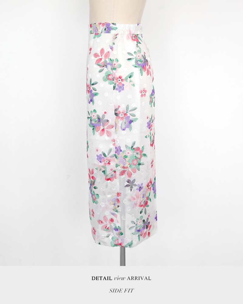 シフォンフローラルペンシルスカート・全2色 | DHOLIC | 詳細画像35