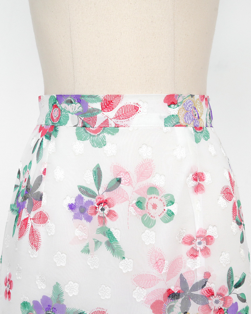 シフォンフローラルペンシルスカート・全2色 | DHOLIC | 詳細画像38