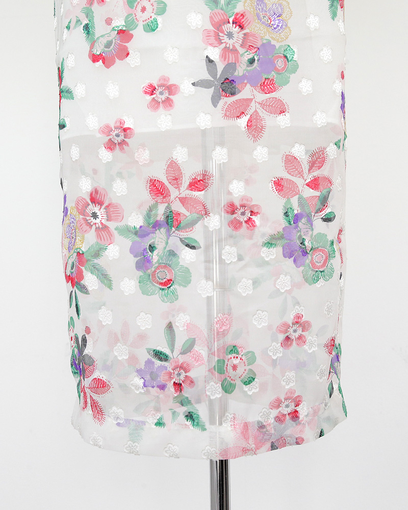 シフォンフローラルペンシルスカート・全2色 | DHOLIC | 詳細画像39