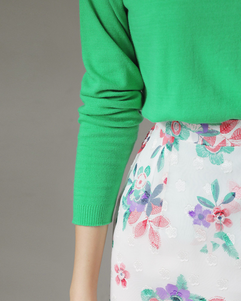 シフォンフローラルペンシルスカート・全2色 | DHOLIC | 詳細画像12