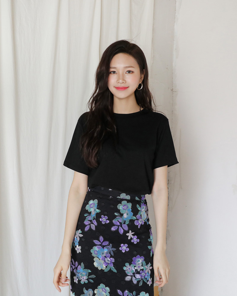 シフォンフローラルペンシルスカート・全2色 | DHOLIC | 詳細画像27