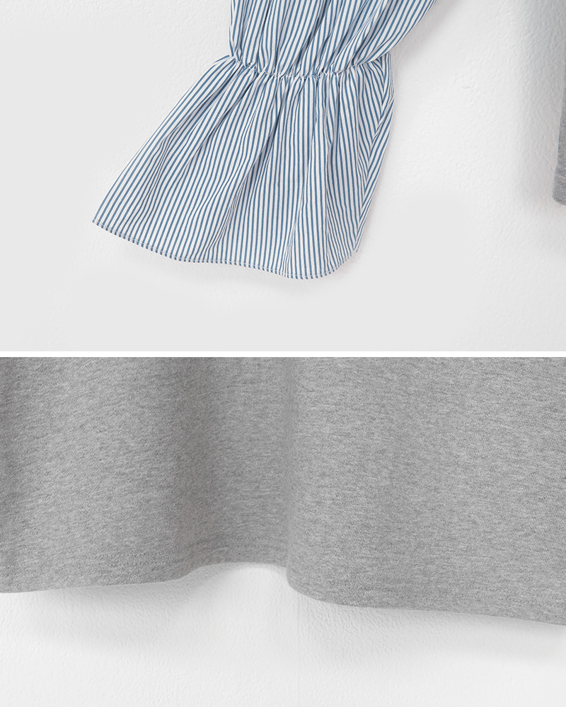 ストライプパフスリーブTシャツ・全2色 | DHOLIC PLUS | 詳細画像32