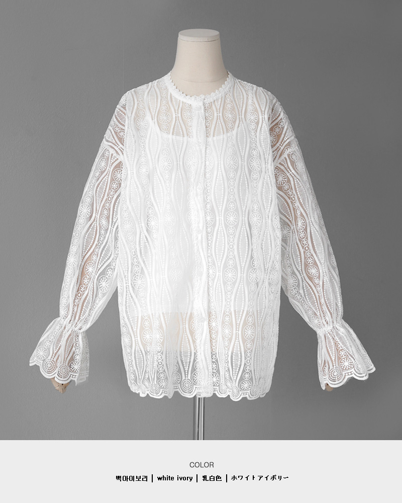 キャミSETスカラップレースブラウス・全2色 | DHOLIC | 詳細画像29