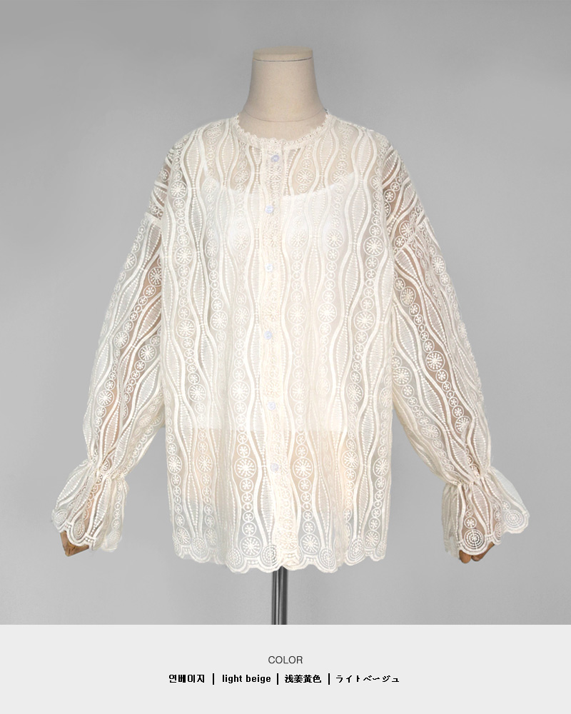 キャミSETスカラップレースブラウス・全2色 | DHOLIC | 詳細画像30