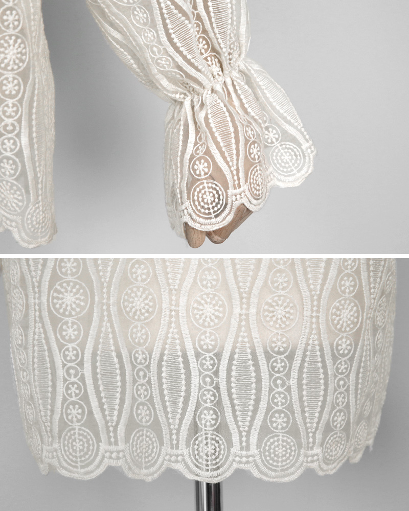 キャミSETスカラップレースブラウス・全2色 | DHOLIC | 詳細画像37