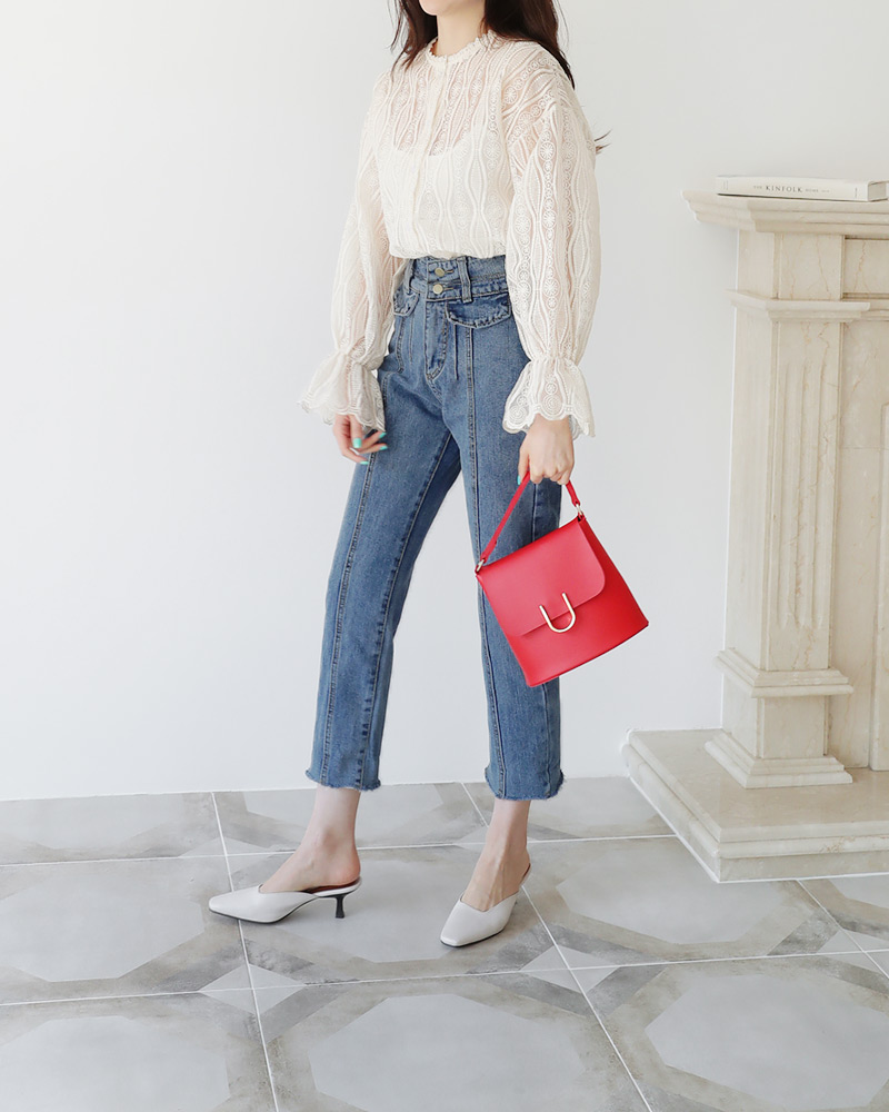 キャミSETスカラップレースブラウス・全2色 | DHOLIC | 詳細画像7