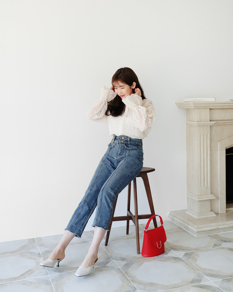 キャミSETスカラップレースブラウス・全2色 | DHOLIC | 詳細画像10