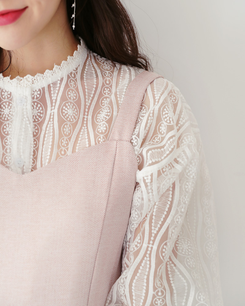 キャミSETスカラップレースブラウス・全2色 | DHOLIC | 詳細画像21