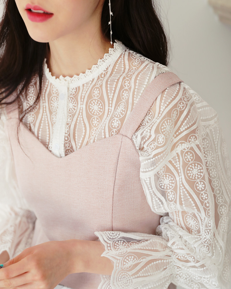 キャミSETスカラップレースブラウス・全2色 | DHOLIC | 詳細画像28