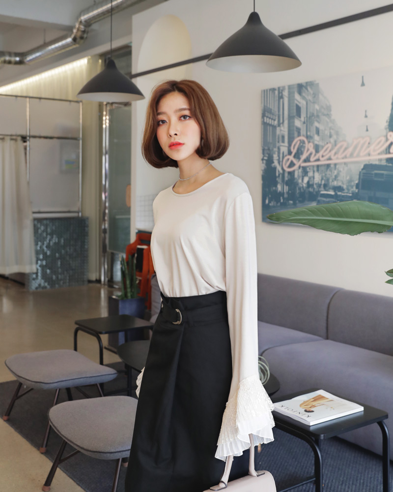 <font color=red><b>○雑誌掲載商品○</b></font>ベルトSETスリットロングスカート・全3色 | DHOLIC PLUS | 詳細画像17