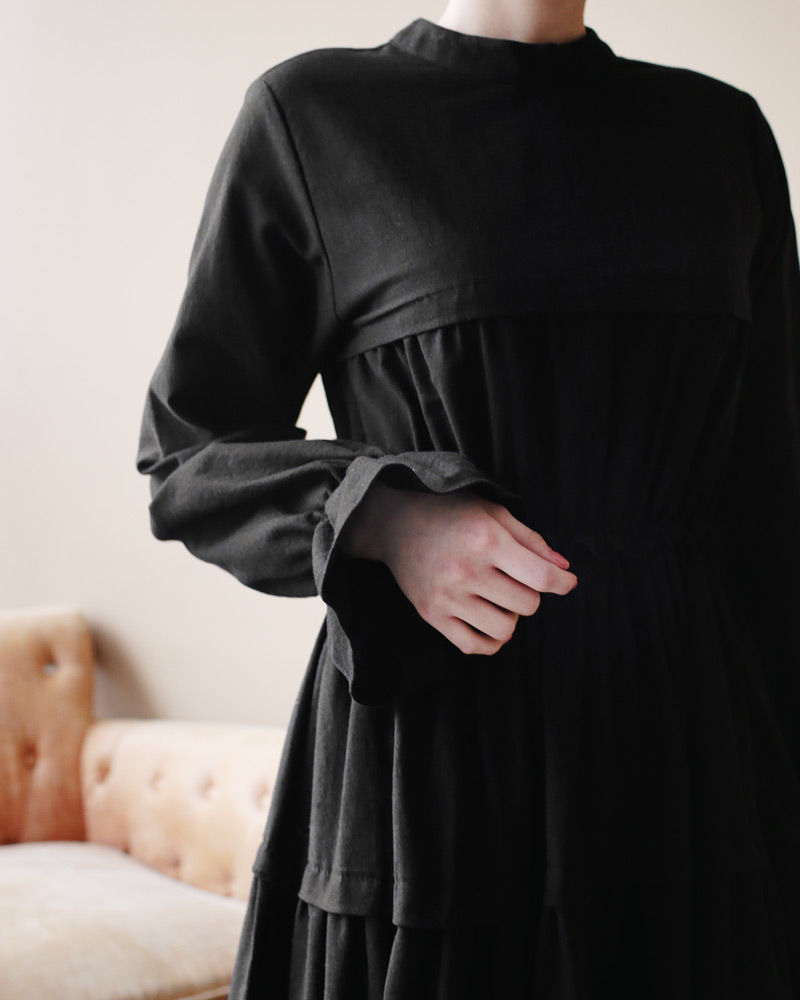 ギャザーロングワンピース・全2色 | DHOLIC | 詳細画像11