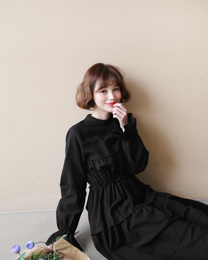 ギャザーロングワンピース・全2色 | DHOLIC | 詳細画像16