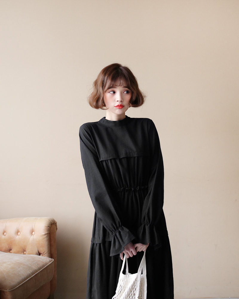 ギャザーロングワンピース・全2色 | DHOLIC | 詳細画像24