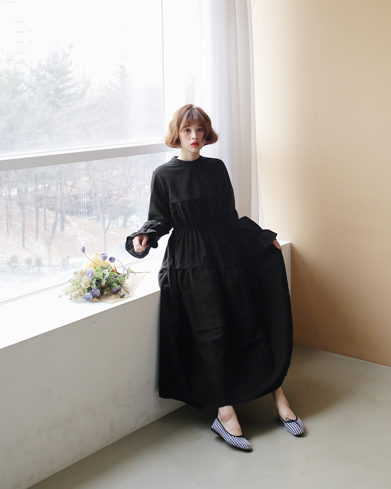 ギャザーロングワンピース・全2色 | DHOLIC | 詳細画像25