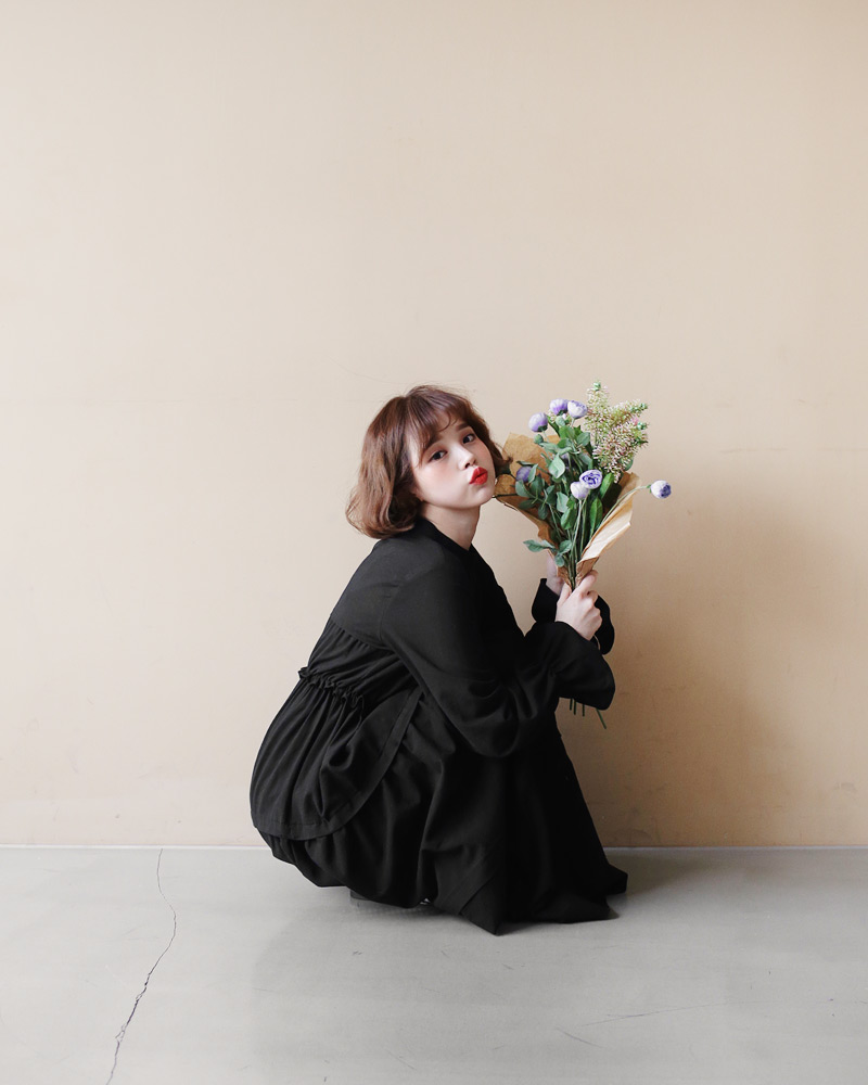 ギャザーロングワンピース・全2色 | DHOLIC | 詳細画像27