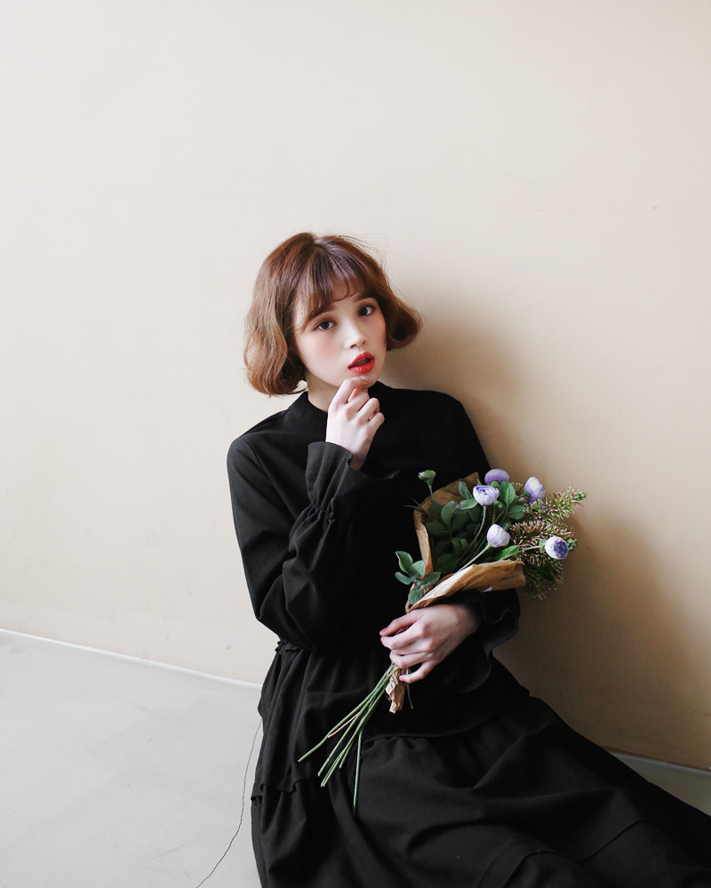 ギャザーロングワンピース・全2色 | DHOLIC | 詳細画像28