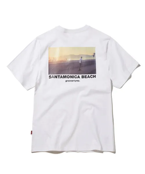 *GROOVE RHYME*サンタモニカビーチフォトプリントTシャツ | 詳細画像1