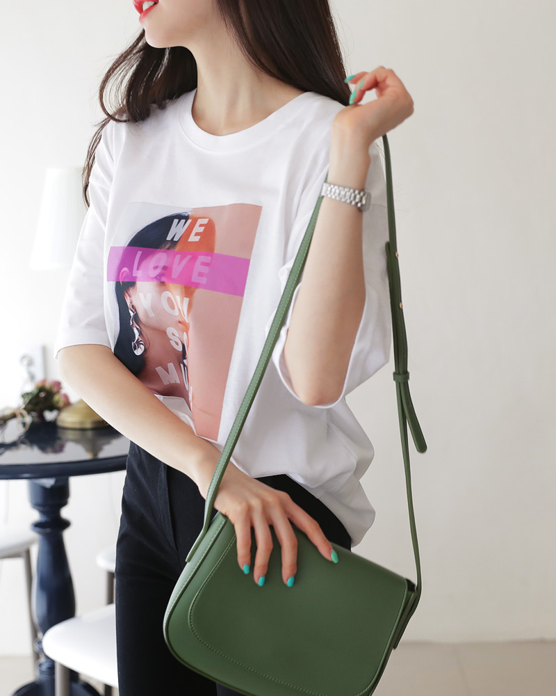 <font color=red><b>○雑誌掲載商品○</b></font>ボクシースクエアプリントTシャツ・全3色 | DHOLIC | 詳細画像6