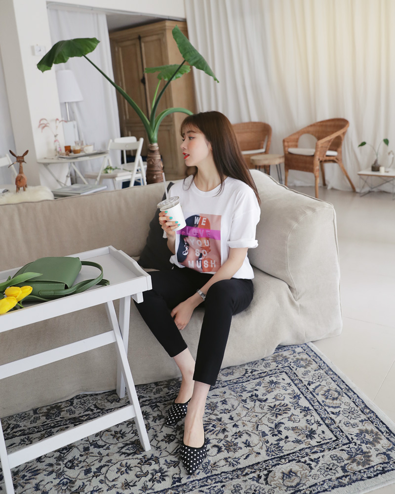 <font color=red><b>○雑誌掲載商品○</b></font>ボクシースクエアプリントTシャツ・全3色 | DHOLIC | 詳細画像11