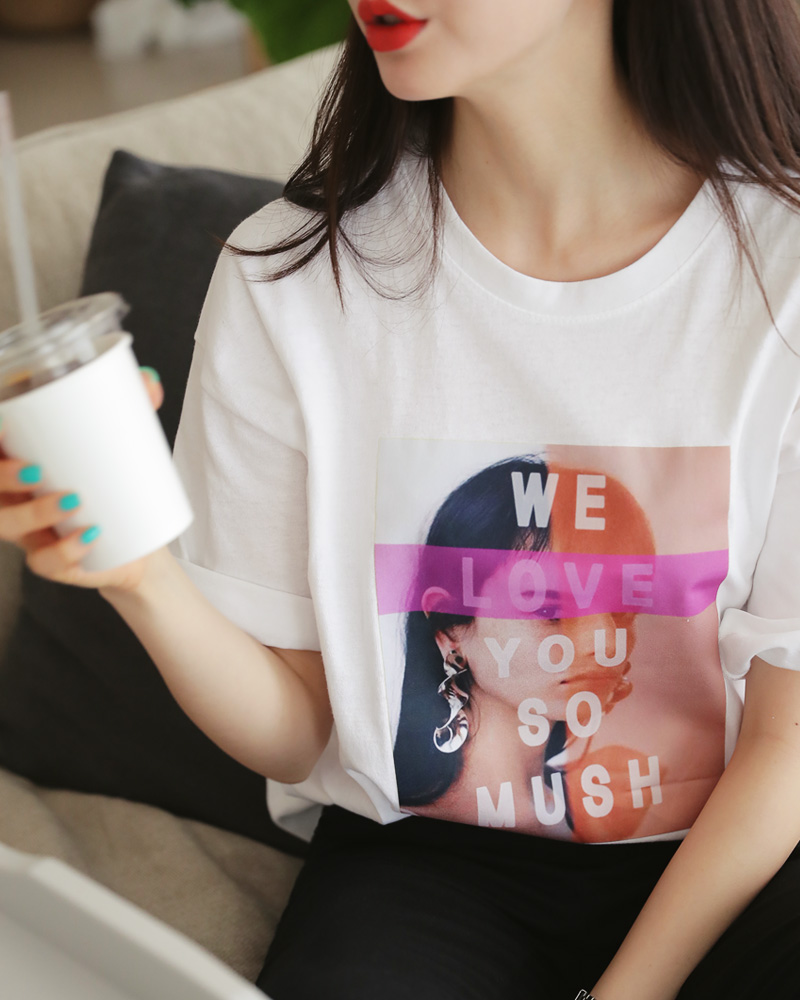 <font color=red><b>○雑誌掲載商品○</b></font>ボクシースクエアプリントTシャツ・全3色 | DHOLIC | 詳細画像12