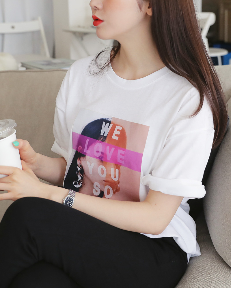 <font color=red><b>○雑誌掲載商品○</b></font>ボクシースクエアプリントTシャツ・全3色 | DHOLIC | 詳細画像20