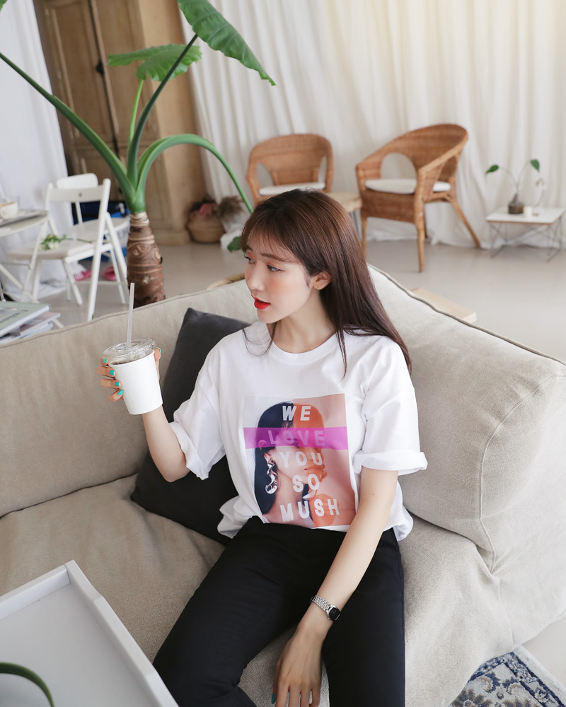 <font color=red><b>○雑誌掲載商品○</b></font>ボクシースクエアプリントTシャツ・全3色 | DHOLIC | 詳細画像21