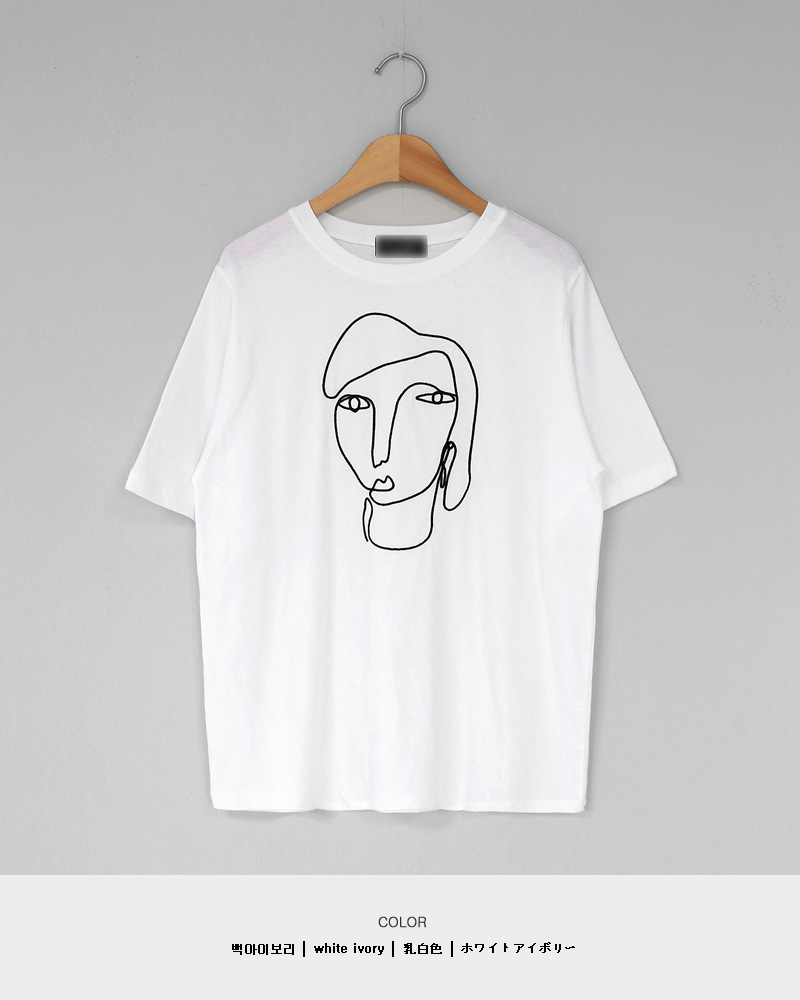 フェイス刺繍Tシャツ・全3色 | DHOLIC | 詳細画像32