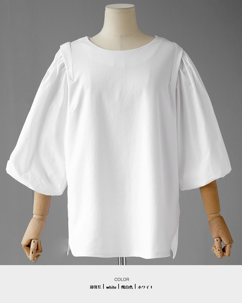 バルーンスリーブTシャツ・全3色 | DHOLIC PLUS | 詳細画像26