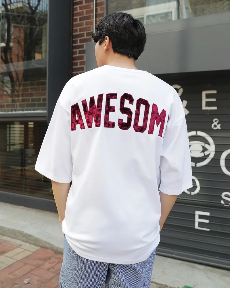 AWESOMEハーフスリーブTシャツ・全2色 | 詳細画像9